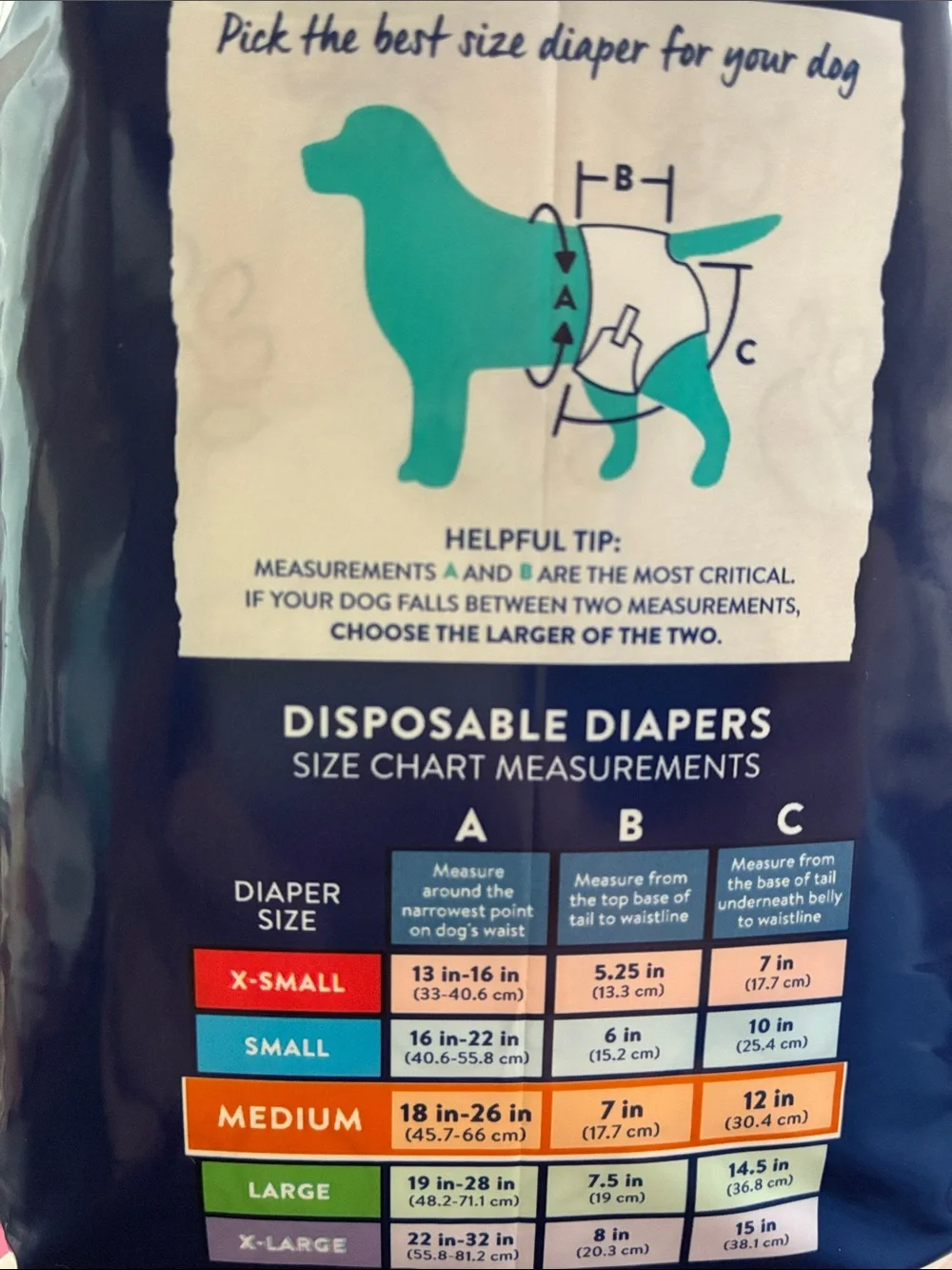 Top Paw Disposable Female Dog Diapers - Pink and White Pack